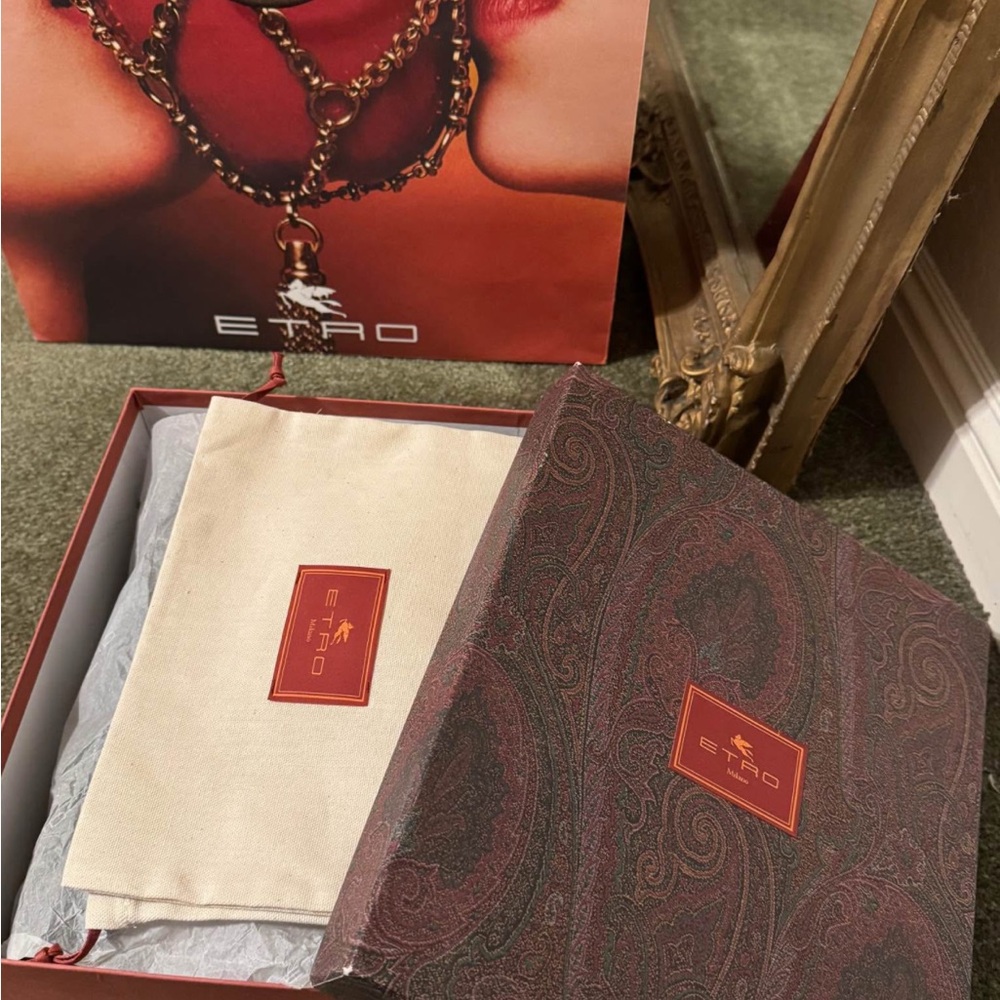 Etro Leather Black Loafers Brand New - Picture 8 of 8